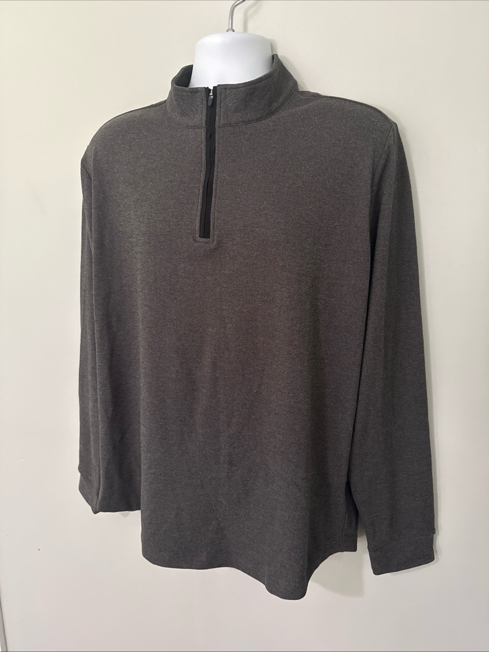 Swannies Men's Charcoal Gray Quarter-Zip Golf Pullovers